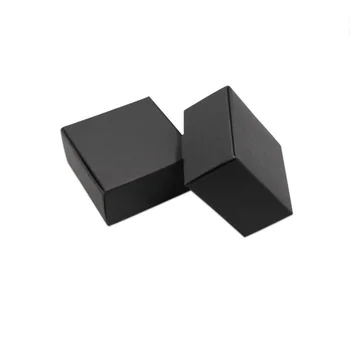 50ks/lot 20 Velikostí Černý Papír Kraft Box Drobných Dárků Balení Box Šperky Ručně vyráběné Mýdlo Box DIY Prázdné Skládací Papírové Krabice
