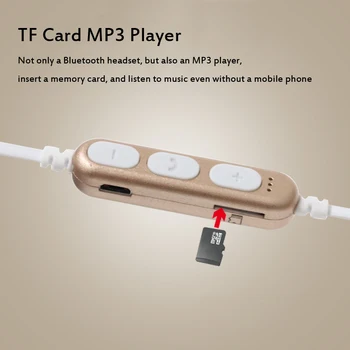 Nejnovější BON VYTVOŘENÍ T9 Magnetické Sportovní Sluchátka Bluetooth Sluchátka Bezdrátové Běží Sluchátka Podpora TF/SD Karty pro mobilní Telefony
