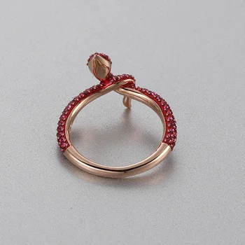 PANDOO Módní Kouzlo Ryzího Stříbra 925 Originální 1:1 Kopie, Tajemný Ženský Módní Hadí Prsten Prsten Ženské Luxusní Šperky Dárky
