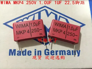 2020 hot prodej 10pcs/20ks německé firmy wima kondenzátor MKP4 250V 1UF 1.0 UF 250V 105 P: 22.5 mm Audio kondenzátor doprava zdarma