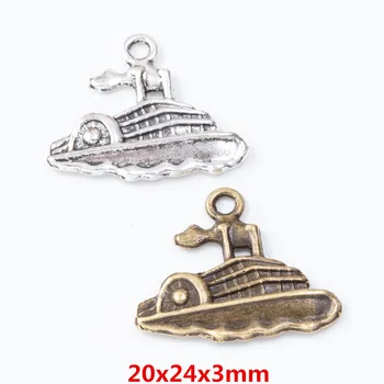 45 kusů retro kovové slitiny zinku plachetnici přívěsek pro DIY ručně vyráběné šperky náhrdelník což 7643
