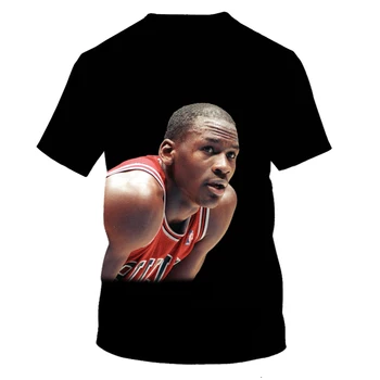2020 v létě T-shirt pánské basketbalová hvězda 3D tisk módní pánské a dámské T-shirt měkké textury ležérní móda pánské oblečení za vel