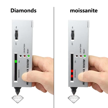 Jade Šperky Nástroj Přenosný Gem Tester Pen Moissan Detektoru Ruby Kámen Diamond Selector Plastové Profesionální Baterie