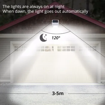 Solární LED Světlo na Zeď Lampa 8 12 Led Dioda Solární Lampa Úspora Energie Pro Venkovní Zahradní Brány, Bezpečnostní Osvětlení