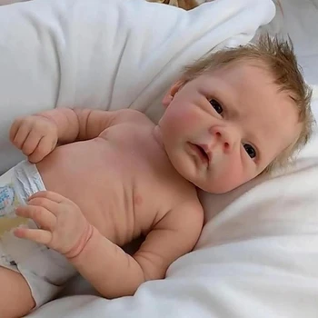 18inch Reborn Baby Panenky Ručně vyráběné Novorozence Doll Full Silikonové Tělo Panenky