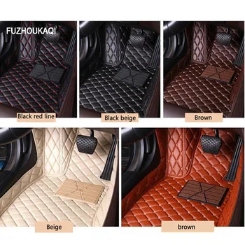 Kožené auto podlahové rohože pro land rover LR2 LR3 LR4 Range Rover Freelander, discovery evoque auto doplňky, auto-styling