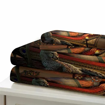 HELENGILI 3D Sada Povlečení Starověkého Egypta Tisk Peřinu Sady Bedcloth s Polštář Postel bytový Textil #AJ-09