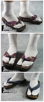 Nové Anime cosplay Japonské Dřeváky Boty, Bavlněné ponožky, Punčochy, Punčocháče, Ponožky Japonské kimono vyhrazené dva toe ponožky oddělené prsty