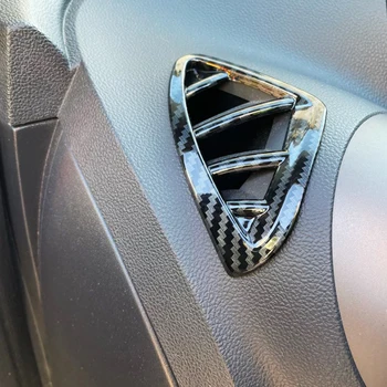 Pro Renault Captur 2013 15 2016 ABS karbon Lesklý Svršek klimatizace Větrací otvor Výstupní Kryt Čalounění Car Styling Příslušenství
