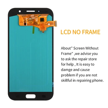 OLED/IPS LCD Pro Samsung Galaxy A7 2017 A720 A720F SM-A720F LCD Displej Dotykový Displej Digitizer Shromáždění Pro SM A720 Obrazovce