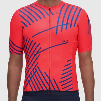 2020 Maap Letní Košile Maillot Cyklistický Hombre Rukáv Profesionální Sportovní Tým Šortky Set Kolumbie Cykly Jezdit GEL Oblek