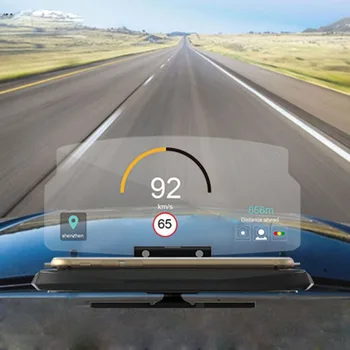 Nové Auto 6.5 inch HUD Displej Head Up Display Safety Car Auto GPS Navigace Držák na Mobilní Telefon Projektor s Vysokým Rozlišením Odrážet