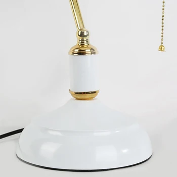 Rustikální stolní lampa vintage lampara led escritorio průmyslové studie ve stylu art deco, zlato, sklo barevné zelená evropská klasická stínidla