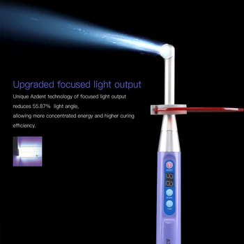 Akumulátorový zubní iLed Vytvrzování Light 1 Druhý Lék Lampa 1000 mW/c㎡~2300mW/c㎡ Modré Světlo Bezdrátová LED Vytvrzovací Lampa Světlo