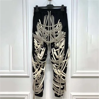 Patchwork Obvaz Dámské Kalhoty s Vysokým Pasem, Ležérní Slim Kalhoty Pro Ženy Letní 2020 Horké Nové Příjezdy Streetwear Móda Příliv