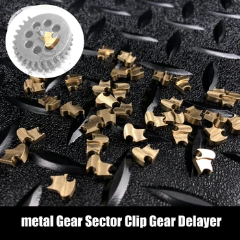 Airsoft Mosaz metal Gear Sektoru Klip Gear Delayer pro Airsoft AEG Ver.2 / Ver.3 Převodovka Lovecké Doplňky