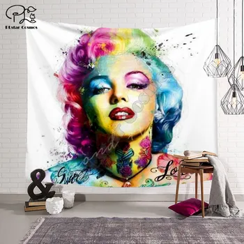 PLstar Vesmíru Gobelín Sexy Marilyn Monroe 3D Tisk Tapestrying Obdélníkový Domů Dekor Nástěnné Závěsné style-6