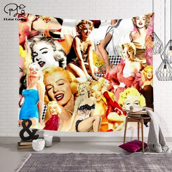 PLstar Vesmíru Gobelín Sexy Marilyn Monroe 3D Tisk Tapestrying Obdélníkový Domů Dekor Nástěnné Závěsné style-6