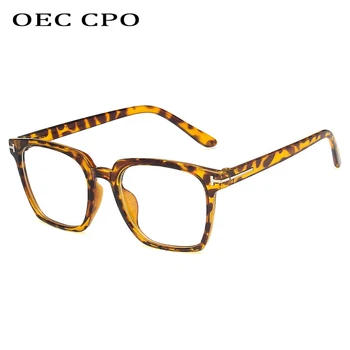 OEC CPO Nový Design Náměstí Jasné Brýle, Ženy, Vintage Brýle Muži Náměstí Plastové Oko Podívaná Rám Jasné Objektiv Unisex O526