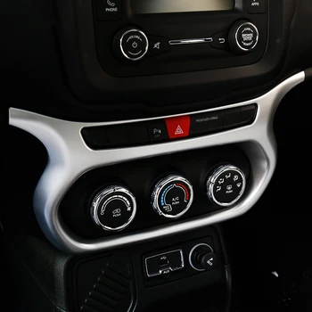 ABS Středové Konzole Palubní desky AC klimatizace Tlačítko Přepnout Panel Kryt Střihu Pro Jeep Renegade BU 2016 2017 2018 2019 2020