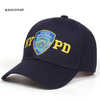 [KAGYNAP] 2020 Nové Módní Policie Výšivky Baseball Cap Trucker Muži Ženy Venkovní snapback Čepice