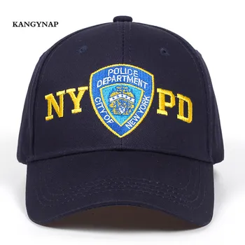[KAGYNAP] 2020 Nové Módní Policie Výšivky Baseball Cap Trucker Muži Ženy Venkovní snapback Čepice