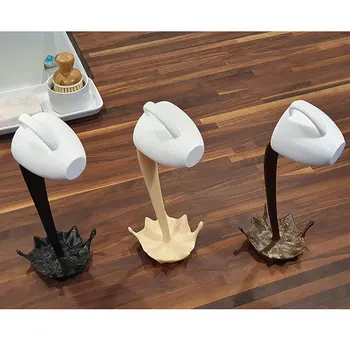 Severské Dekorace Domů 15cm Plovoucí Magic Splash Rozlití Kávy Šálek Sochařství Pokoj Dekor Figurky, Sochy, psací Stůl, Příslušenství