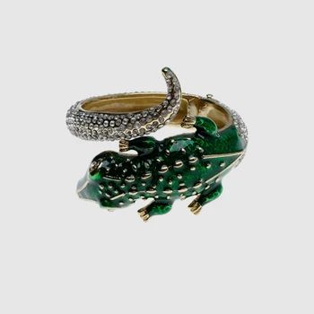 Amorita boutique Unikátní zelená ještěrka náramky