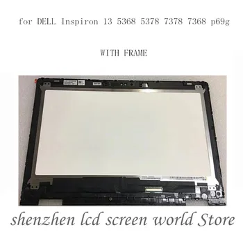 Pro Dell Inspiron 13 5000 5368 5378 5379 P69G FHD LCD Displej Dotykové Sklo Digitizer Screen Sestavy s pravý Úhel Rámu