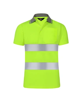 Noční Práci, Reflexní Bezpečnostní Shirt Oblečení rychleschnoucí Krátký Rukáv T-shirt Ochranné Oblečení hi vis pracovní Oděvy Oblečení