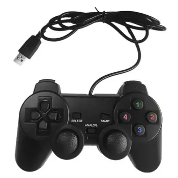 USB Kabelové Gamepad Single/Double Vibrační Herní Ovladač pro Počítače PC XXUC