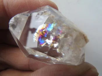 AAA Super Voda Jasné Quartz Crystal Herkimeru Diamant S Velkou Duhu 20.6 g