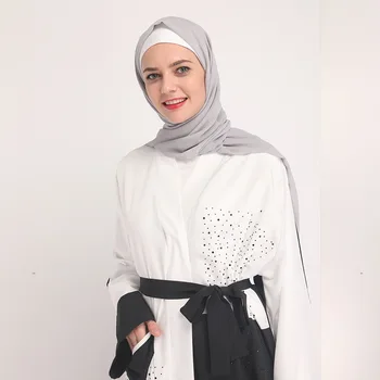 Ženy Kaftan Ilamic Abaya Dubaje, Turecka, Muslimské Šaty Plus Velikost Dámy Otevřít Kaftan Bangladéši Jalabiya