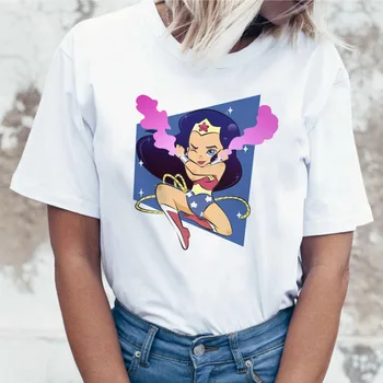 Pár Animace Reality T-shirt Abstraktní Ženy Parodie Ženy T Košile Cool Top Tričko Vaporwave Graphic Tee korejský Styl