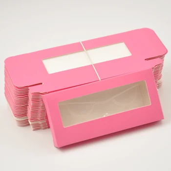50/pack Velkoobchod Falešné Řasy Levandule Balení Karton Box Růžový Vlastní Logo 3d Mink řasy Holografie Krabice Prázdná krabice