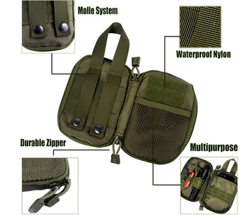 1000D Nylon Taktické Vojenské EDC Molle Pouzdro Malé Pasu Pack Lov Pytel Kapsy pro Iphone 6 7 pro Samsung Venkovní Sportovní Tašky