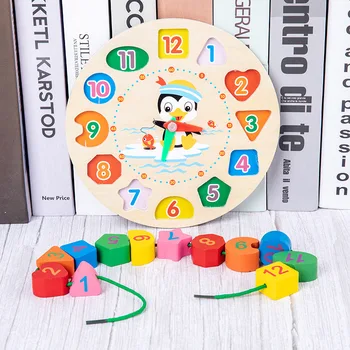 HOT PRODEJ Dětské Hračky Barevné Dřevěné kostky, Dětské Hudební Chrastítka Grafické Poznání Počátku Vzdělávací Hračky Pro Dítě 0-12 Měsíců