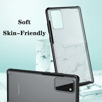 Luxusní Nárazuvzdorné Pouzdro Pro Samsung Galaxy S10 S20 Plus Ultra S10E Poznámka 10 20 Pro TPU Nárazník Anti-Drop Otiskům Zpět