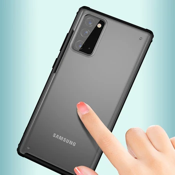 Luxusní Nárazuvzdorné Pouzdro Pro Samsung Galaxy S10 S20 Plus Ultra S10E Poznámka 10 20 Pro TPU Nárazník Anti-Drop Otiskům Zpět