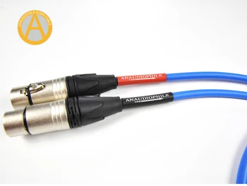 ANAUDIOPHILE XLR03 XLR Vyvážené Audio Kabel 3 Piny Samec Na Samice XLR Kabel v Japonsku Drát Pro Předzesilovač výkonový Zesilovač,Černá A Modrá
