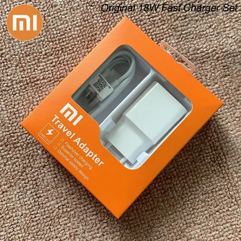 MDY-08-EI Původní Xiaomi USB Charger 18W EU Adaptér USB 3.0 TYP C Datový Kabel Pro Mi 5 6 8 9 SE 10 Redmi Note 7 8 Pro F1 A2 A3