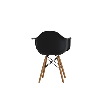 Sada 6 středověkého design jídelní židle, retro design křesla s kovovou podnoží, kuchyňské jídelní židle（bílá/černá）