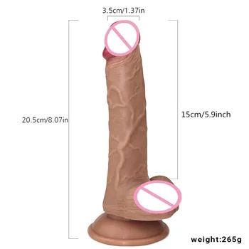 Sex Nástroje Měkké Silikonové Přísavky Dildo Realistické Umělé Penis Velký Tlustý Vibrátor Dick pro Lesbické Sexuální Hračky pro Ženy.