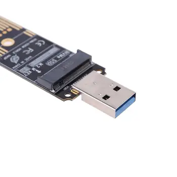 Přenosný Přenosný Vysoký Výkon NVME USB Adaptér M. 2 SSD Typ-Kartu, USB 3.1 Gen 2 Bridge Čip M2 SSD tlačítko M pro