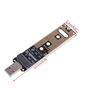 Přenosný Přenosný Vysoký Výkon NVME USB Adaptér M. 2 SSD Typ-Kartu, USB 3.1 Gen 2 Bridge Čip M2 SSD tlačítko M pro