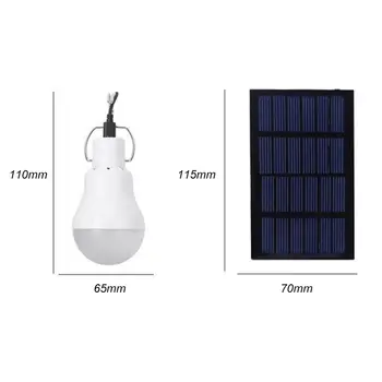Přenosný Solární LED Lampa Světlo s Vysokou Teplotou a Rozbít Odpor pro Bydlení Outdoorové Aktivity Nouze