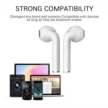 I7s TWS Bezdrátová Bluetooth Sluchátka pro LG K8 K7 K4 K3, K10 2017 2016 X Energie 2 Leon, Magna, Spirit, Hudba, Sluchátko Nabíjecí Box