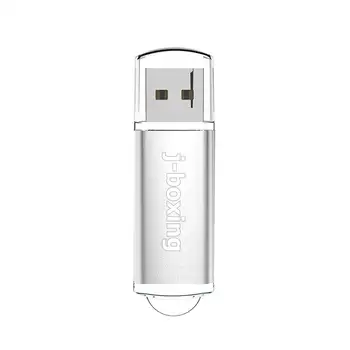 J-boxu Silver 16GB USB Flash Pen Drive Obdélník Paměti Flash disk, Pendrive Palec Úložiště pro Počítač, Notebook, Mac, Tablet Dárek
