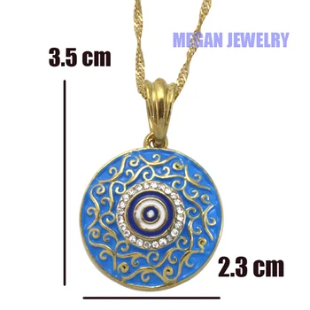 Muslimské turecké crystal zlé oko přívěsek & náhrdelník , Islám dárky A Šperky