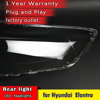 Nový Vůz Reflektor Objektivu 2012 2013 2016 Pro Hyundai Elantra Světlometů Objektivu Náhradní Vůz Auto Shell Kryt